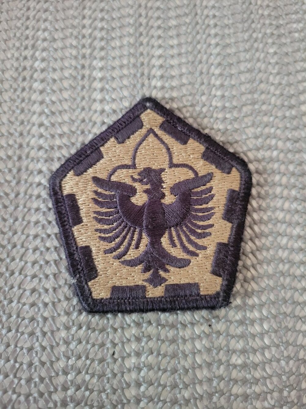 US Army 555th Engineer Brigade Patch OCP Scorpion Triple Nickel Hook Back SSI